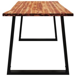Table à manger 160x80x75 cm bois d'acacia solide à bord vif 626134626134