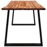 Table à manger 160x80x75 cm bois d'acacia solide à bord vif 626134626134