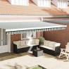 Remplacement de lambrequin Vert et blanc 480 x 20 cm Polyester 626135626135