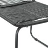 Ensemble à manger de jardin 5 pcs PVC résine tressée noir 626137626137