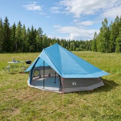 Tente Tipi avec toit Bleu 800 x 800 x 430 cm Polyester et Acier 626143626143