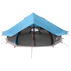 Tente Tipi avec toit Bleu 800 x 800 x 430 cm Polyester et Acier 626143626143