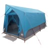 Tente tunnel avec toit Bleu 8 personnes Polyester et Acier 626145626145