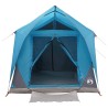 Tente tunnel avec toit Bleu 8 personnes Polyester et Acier 626145626145