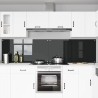 Crédence de cuisine 2 pcs Noir 120 x 60 cm verre trempé 626147626147