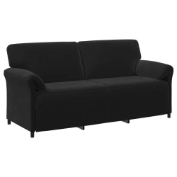 Sofa 3 places Noir 198 x 83 x 95 cm Velours 626148626148
