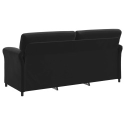Sofa 3 places Noir 198 x 83 x 95 cm Velours 626148626148