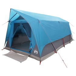Tente tunnel avec toit Bleu 10 personnes Polyester et Acier 626157626157