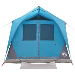 Tente tunnel avec toit Bleu 10 personnes Polyester et Acier 626157626157