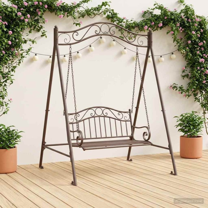 Cadre de balançoire Marron ancien 113 x 121,5 x 168 cm Acier 626158626158