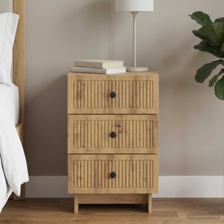 Cabinet de chevet Chêne artisanal 43 x 41 x 66,5 cm 626166626166
