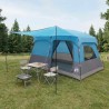 Tente familiale avec toit Bleu 320 x 210 x 180 cm Polyester 626167626167