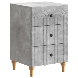 Cabinet de chevet avec tiroir Gris béton 43 x 41 x 66,5 cm 626174626174