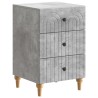 Cabinet de chevet avec tiroir Gris béton 43 x 41 x 66,5 cm 626174626174
