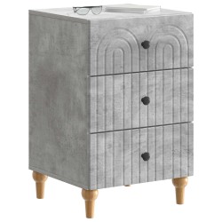 Cabinet de chevet avec tiroir Gris béton 43 x 41 x 66,5 cm 626174626174