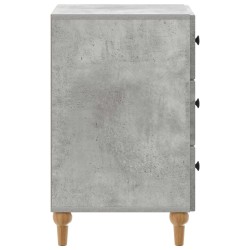 Cabinet de chevet avec tiroir Gris béton 43 x 41 x 66,5 cm 626174626174