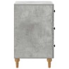 Cabinet de chevet avec tiroir Gris béton 43 x 41 x 66,5 cm 626174626174