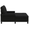 Chaise longue avec coussin Noir 91 x 157 x 91 cm tissu 626180626180