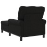 Chaise longue avec coussin Noir 91 x 157 x 91 cm tissu 626180626180