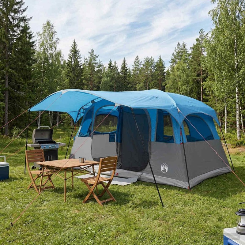 Tente tunnel Bleu 366 x 244 x 198 cm Polyester et Acier 626181626181
