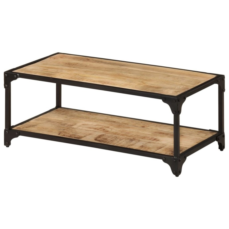 Table basse 90x45x35 cm Bois de manguier massif brut 626182626182