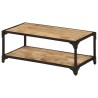 Table basse 90x45x35 cm Bois de manguier massif brut 626182626182