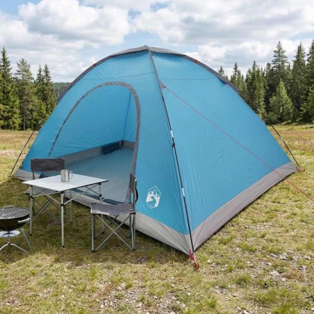 Tente de camping avec toit avec évent Bleu 335 x 275 x 180 cm 626188626188