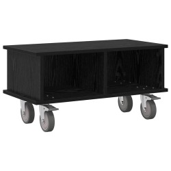 Meuble TV Chêne noir 68,5 x 35 x 35 cm Bois d'ingénierie 626200626200