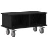 Meuble TV Chêne noir 68,5 x 35 x 35 cm Bois d'ingénierie 626200626200