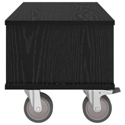 Meuble TV Chêne noir 68,5 x 35 x 35 cm Bois d'ingénierie 626200626200
