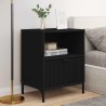 Cabinet de chevet 2 pcs Noir 49 x 36 x 61 cm Bois d'ingénierie 626207626207