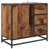 Cabinet de salle de bain avec porte Bois Ancien 65 x 33 x 60 cm 626208626208