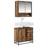 Cabinet de salle de bain avec porte Bois Ancien 65 x 33 x 60 cm 626208626208