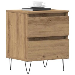 Cabinet de chevet 2 pc chêne artisanal 40 x 35 x 50 cm 626211626211
