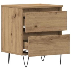Cabinet de chevet 2 pc chêne artisanal 40 x 35 x 50 cm 626211626211