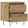 Cabinet de chevet 2 pc chêne artisanal 40 x 35 x 50 cm 626211626211