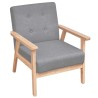 Ensemble de canapés 2 pcs Tissu Gris clair 626213626213