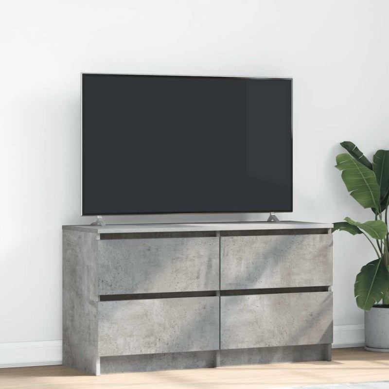 Meuble TV gris béton 100x35x54 cm bois d'ingénierie 626214626214