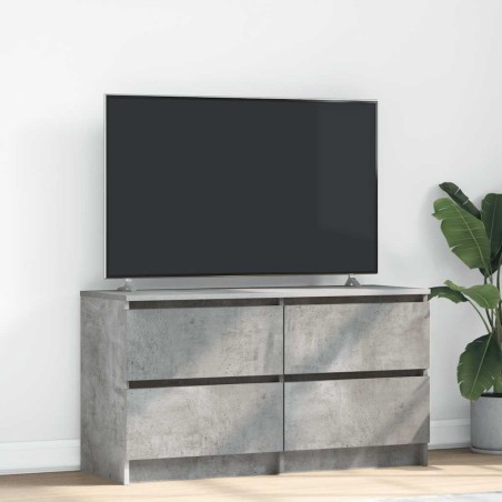 Meuble TV gris béton 100x35x54 cm bois d'ingénierie 626214626214