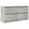 Meuble TV gris béton 100x35x54 cm bois d'ingénierie 626214626214