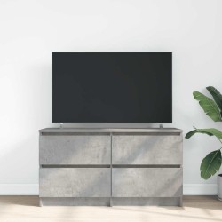 Meuble TV gris béton 100x35x54 cm bois d'ingénierie 626214626214