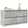 Meuble TV gris béton 100x35x54 cm bois d'ingénierie 626214626214