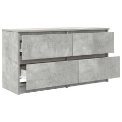 Meuble TV gris béton 100x35x54 cm bois d'ingénierie 626214626214