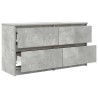 Meuble TV gris béton 100x35x54 cm bois d'ingénierie 626214626214
