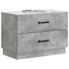 Cabinet de chevet avec tiroir Gris béton 62 x 34,5 x 44,5 cm 626219626219