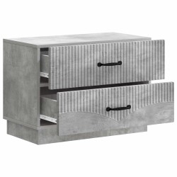 Cabinet de chevet avec tiroir Gris béton 62 x 34,5 x 44,5 cm 626219626219