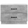 Cabinet de chevet avec tiroir Gris béton 62 x 34,5 x 44,5 cm 626219626219