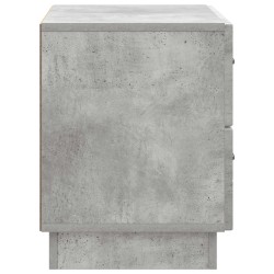 Cabinet de chevet avec tiroir Gris béton 62 x 34,5 x 44,5 cm 626219626219