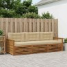 Ensemble de canapés d'extérieur 3 pcs Naturel et Beige 626226626226