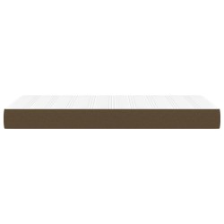 Matelas de lit à ressorts ensachés fermeté moyenne Marron foncé 90x200x20 cm 626232626232